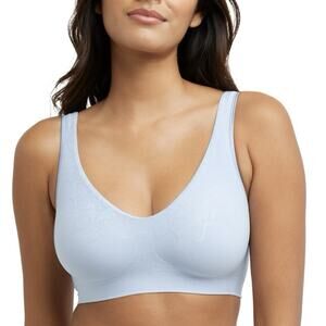 Lot of 2 Bali NWT Comfort Wire Free Bra DF3484 Blue Size Large + Bonus Hanes Bra